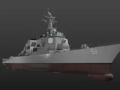 USS Arleigh Burke 3D model