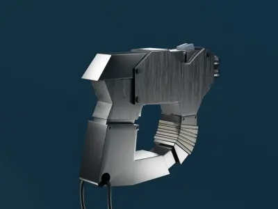 Sci Fi Blaster 3D Game Asset Low-poly 3D model