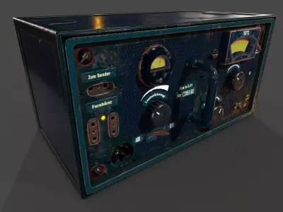 WW2 Radio 20WSd Low-poly 3D model