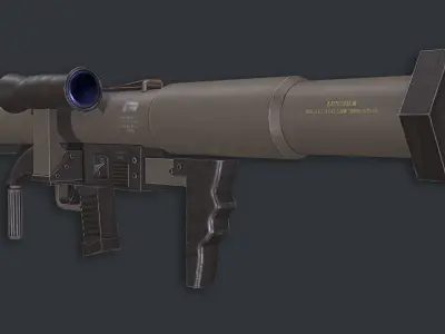 Rocket Launcher Game Ready 4   Low-poly 3D model