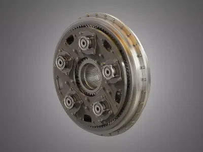 PW GTF Engine Gearbox 3D model