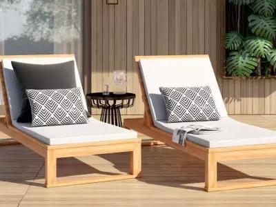 Coro Kassiopeia Chaise Lounge Cushion Free 3D model
