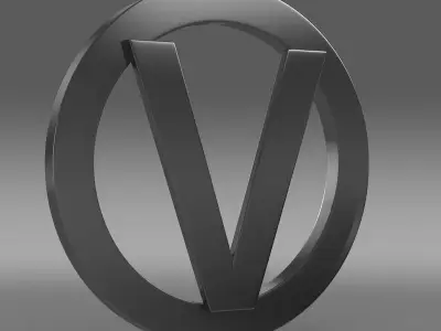 Vortex logo 3D model