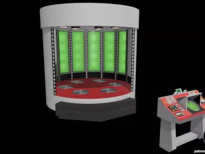 Star Trek TOS Transporter Diorama for action figures 3D print model
