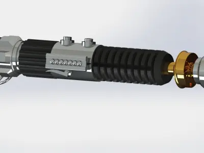 Obi Wan Kenobi Jedi Master Lightsaber 3D print model