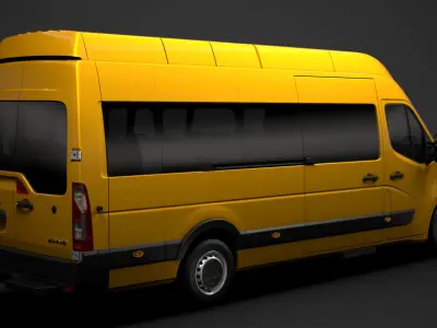 Vauxhall Movano L4H3 MiniBus 2020 3D model