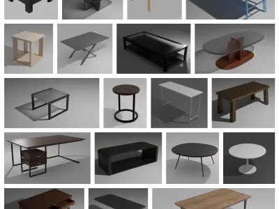 Mega Furniture Pack 3D model