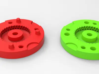 Mold for diecast military truck tire 1 Scale 1 to 25 3D print model