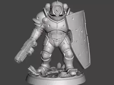 Heavy Strike Armor Guardian STL 3D print model