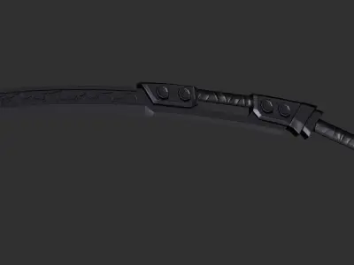 Fantasy Sword Low-poly 3D model 28