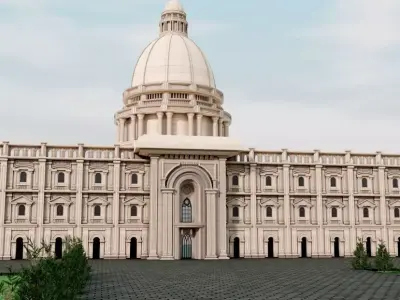 Roman style architecture 3D model