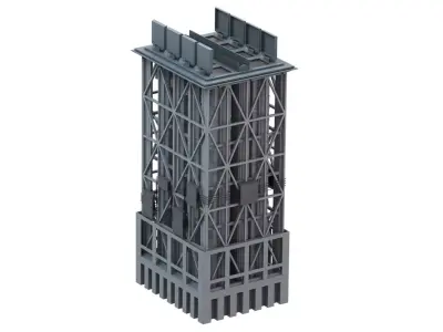 Sylver A-50 vertical launching system VLS 3D model