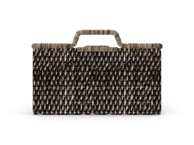 Modern Weave Harvest Basket Free 3D model