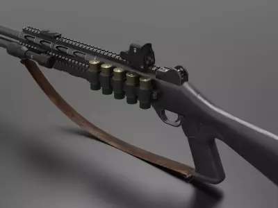 Shotgun 90  Fps - Tps  Low-poly 3D model