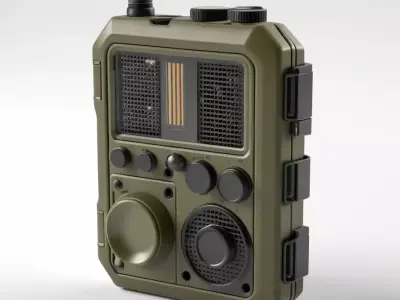 Military Tactical Portable Radio 3D model