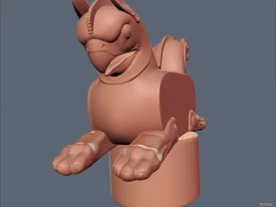 Huma bird Perspolis 3D model