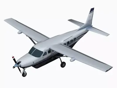 Cessna 208 Caravan Low-poly Low-poly 3D model