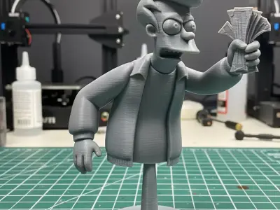 Fry Bust - Futurama   - Printable STL 3D Model 3D print model