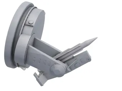 Mk-13 Guided Missile Naval Gun  3D model