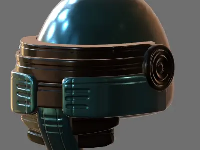 Gas mask helmet 3d model scifi Low-poly  Low-poly 3D model 559