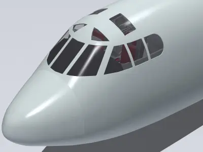 B-52 cockpit 3D model