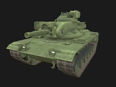 Tank M60A2 Low-poly 3D model