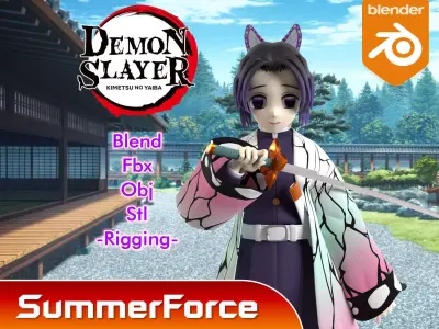 Shinobu Kocho - Demon Slayer 3D model