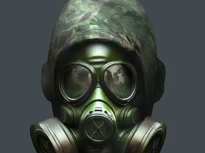 Helmet 3d model military combat Military Low-poly Low-poly 3D model