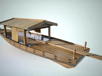 Japanese Boat 3D model