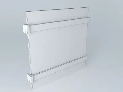 Wood Wall Fence Panel 3D model