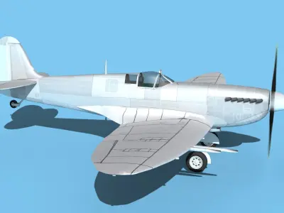 Supermarine Spitfire MK XII V00 3D model