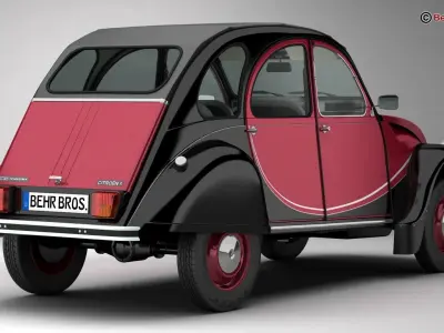 Citroen 2CV6 Charleston 3D model