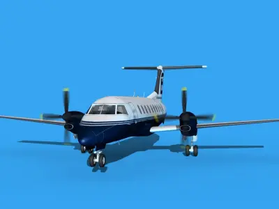 Embraer EMB120 Buchmann Air Service 1 3D model