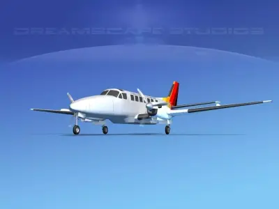 Beechcraft B99 Hawaiian Charter 3D model