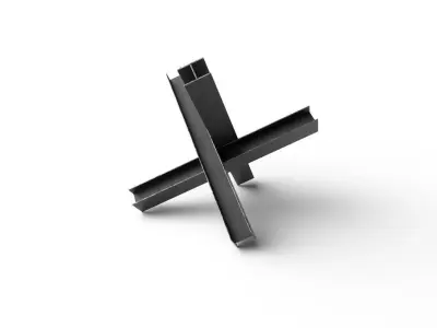 Hedgehog Anti-Tank M01 Low-poly 3D model