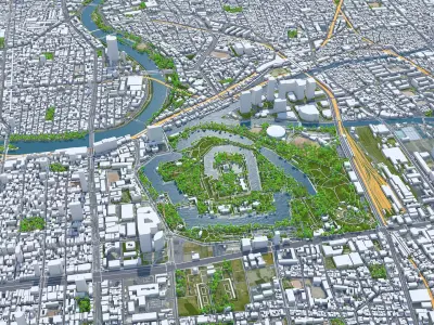 Osaka City Japan 3D model purchase
