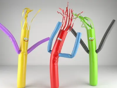 Animated Skydancer 3D model