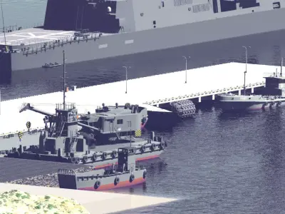 JMSDF 4support ship set 3D model