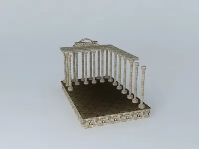 Temple of Diana Merida Free 3D model