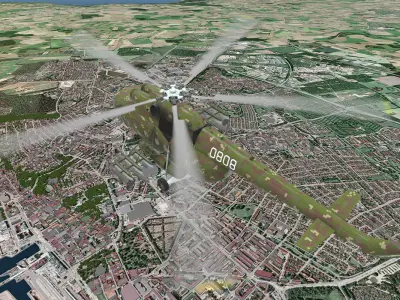 Mi-17 Slovak Air Force Animated Low-poly 3D model