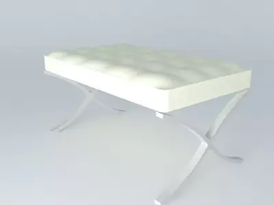 Barcelona Stool Free 3D model