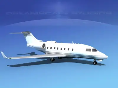 Bombardier Challenger CL-605 V05 3D model