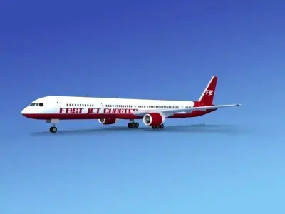 Boeing 757-300 Fast Jet Charter 3D model
