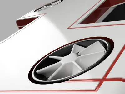 Autonomous rideshare eVTOL aircraft 3D model