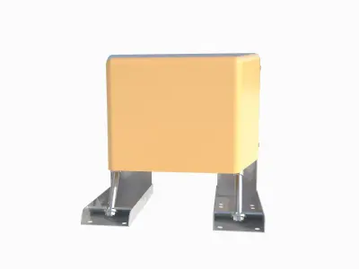Highway bumper 3d model Low-poly 3D model