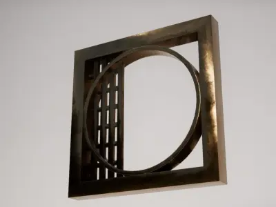 Bronze Wall Decoration 01 Free low-poly 3D model