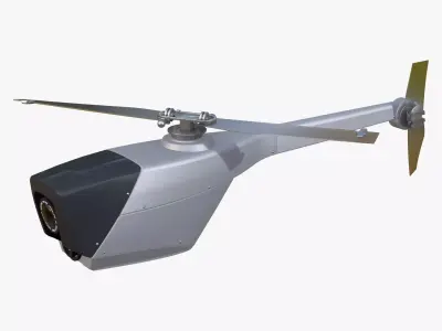 RC Helicopter Recon Drone M1 3D model