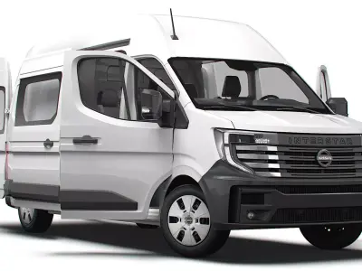 Nissan Interstar L3H3 CrewCab Van HQ Interior 2024 3D model
