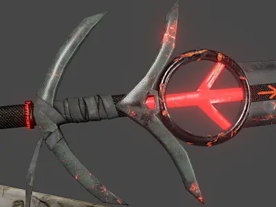 Tyrfing sword in stone box Free low-poly 3D model