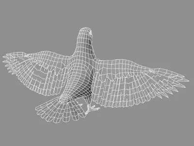 White Pigeon 3D model